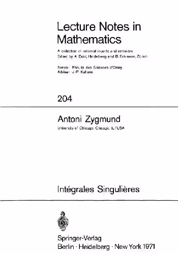 خرید و دانلود نسخه کامل کتاب Integrales Singulieres