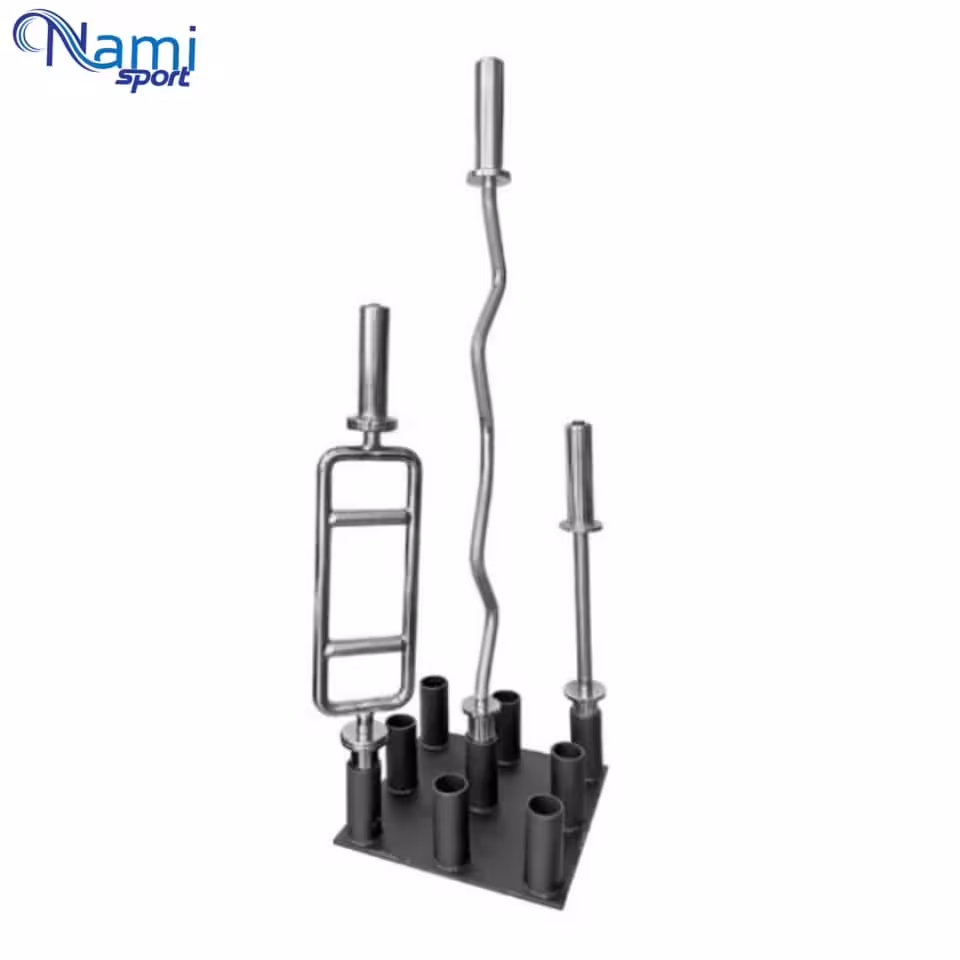 رک هالتر مربعی 9 تایی barbell bar rack