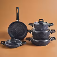 سرویس قابلمه 9 پارچه کاراجا BioGranit Blue Stone آبی