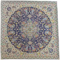 رومیزی مربع ترمه ابریشم کد TRM153