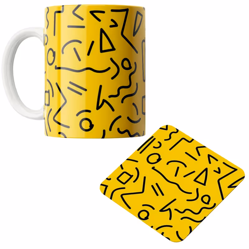 خرید ماگ-لیوان  اشکال و خطوط کد DKC535 بدون زیر لیوانی