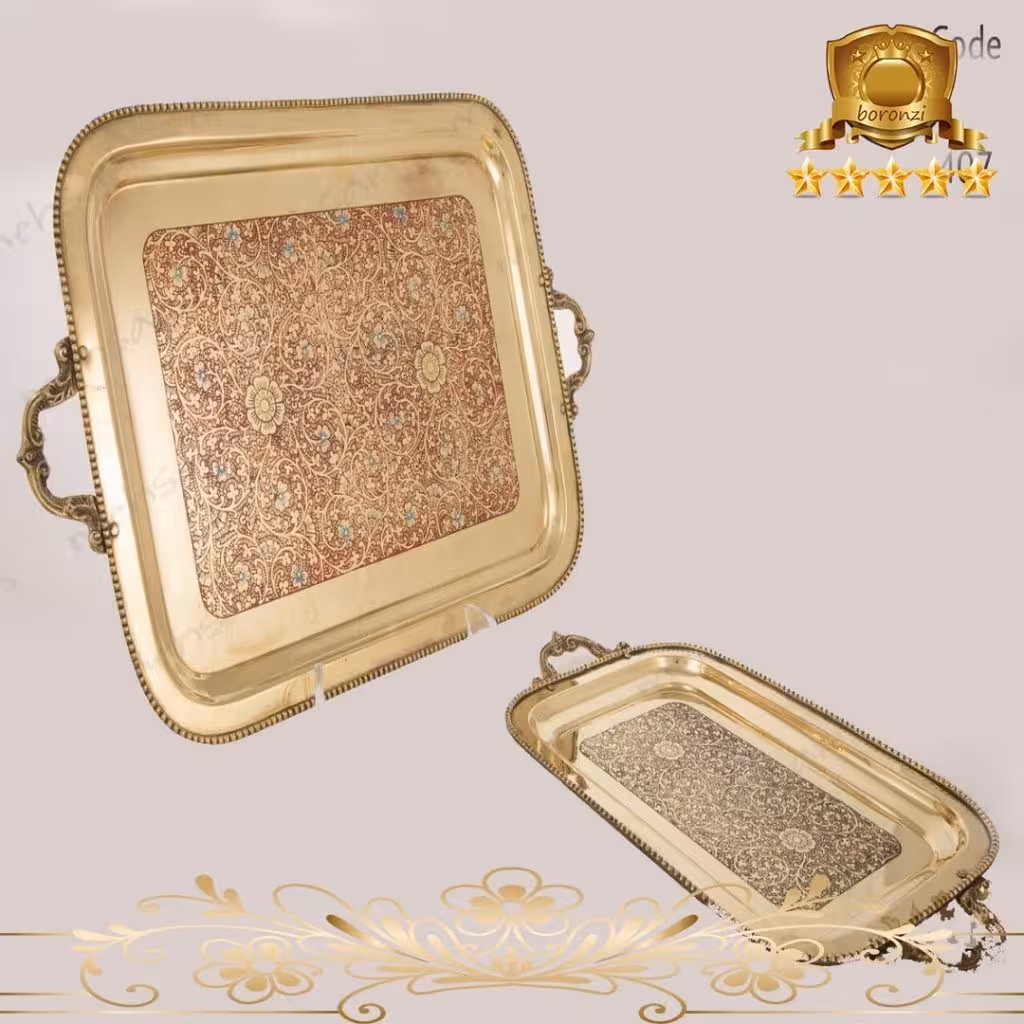 سینی مستطیل دسته دار 407