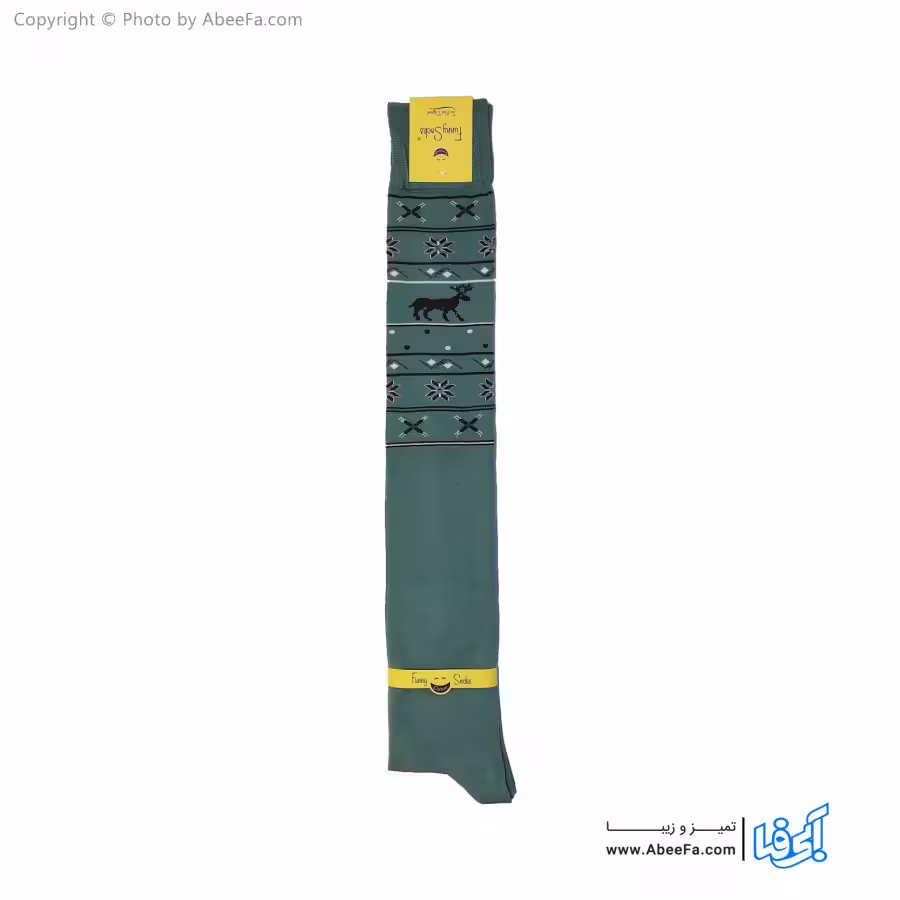 جوراب بالا زانو فانی 3004 سبز کدر