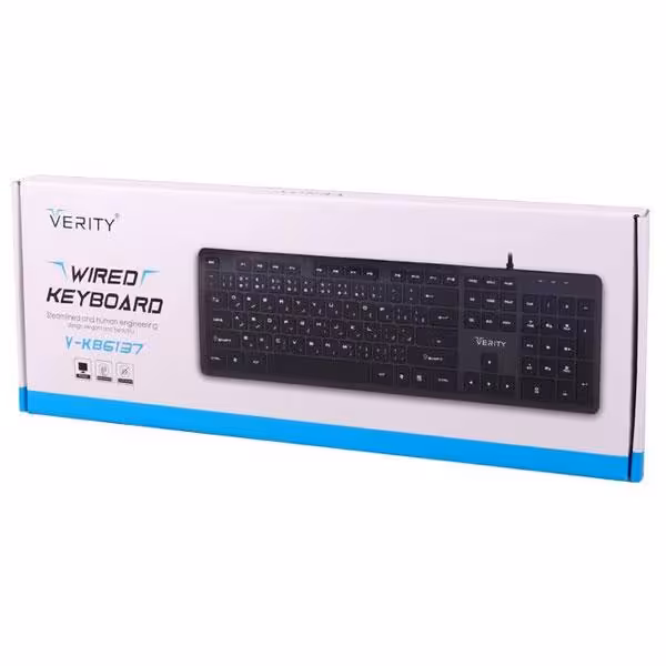 کیبورد سیم دار VERITY V-KB6137