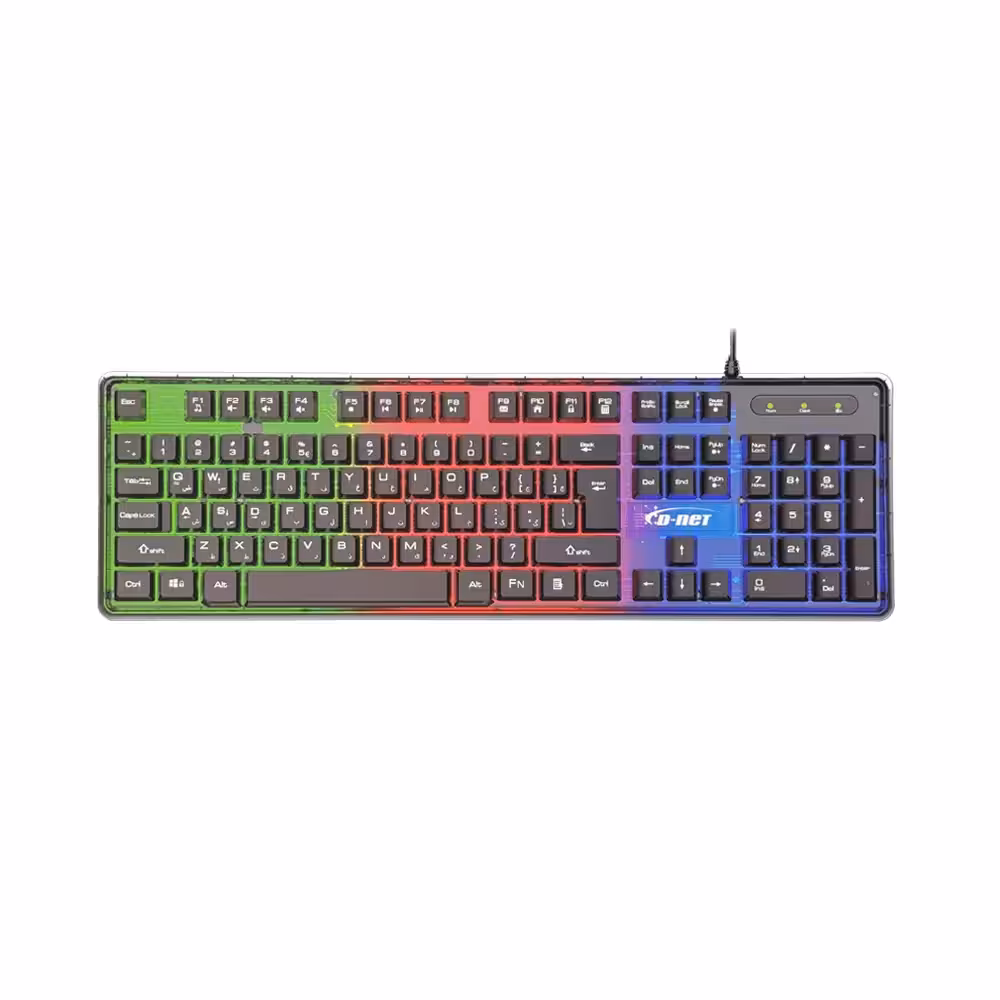 کیبورد سیمدار گیمینگ DNET 997 RGB