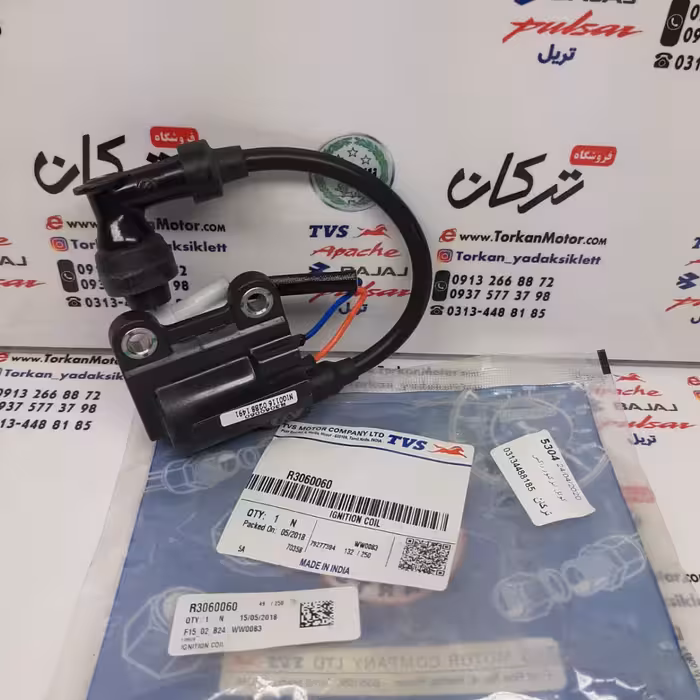 کوئل برق شمع موتور TVS راکس و وگو انژکتور اصلی