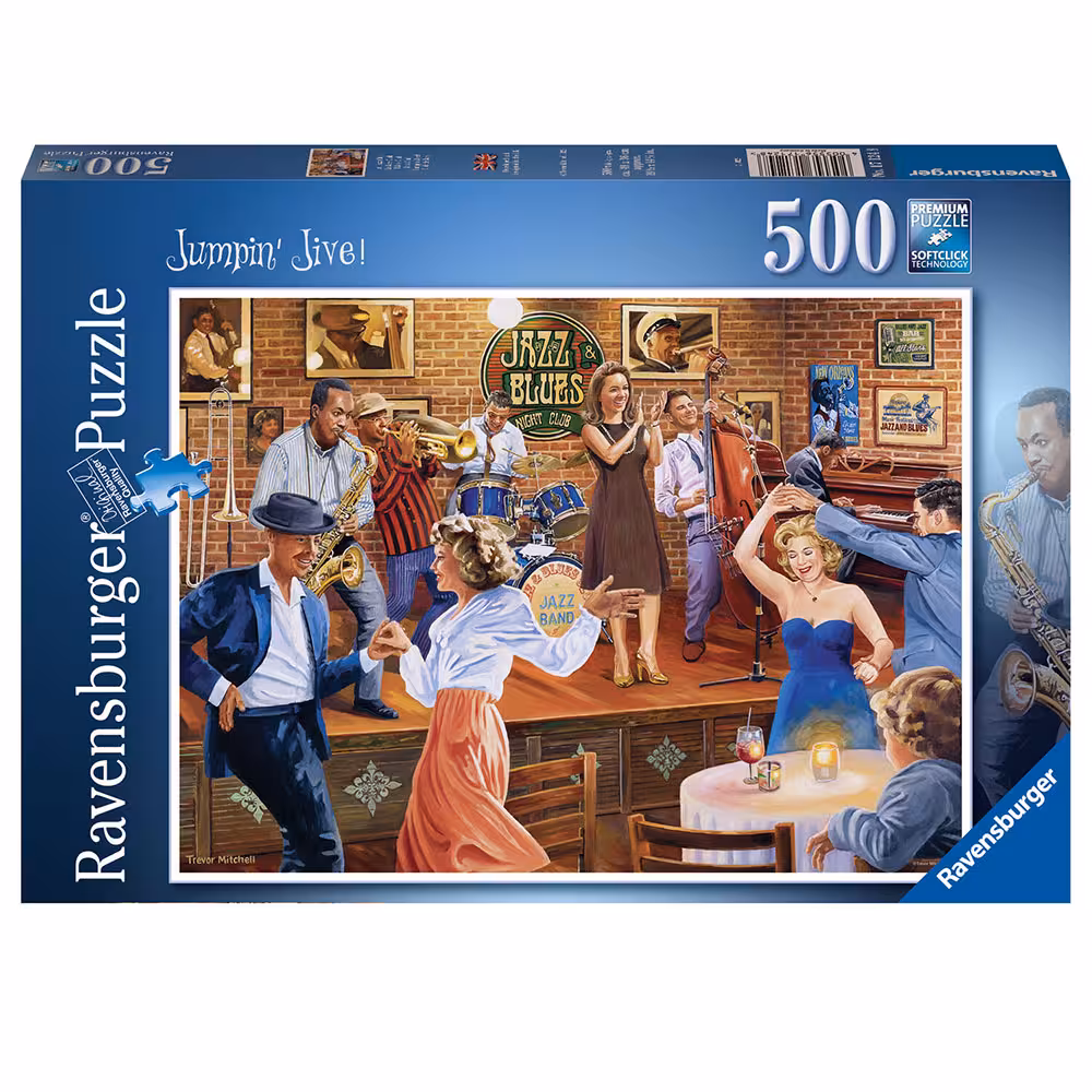پازل 500 قطعه Ravensburger طرح کلوپ جامپین جیو