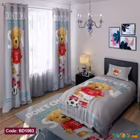 ست اتاق خواب پسرانه طرح تدی فوتبالی کد BD1093