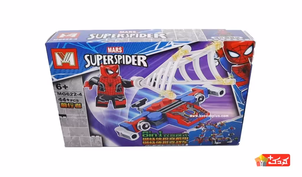 لگو مرد عنکبوتی قرمز و مشکی مدل MG622-4