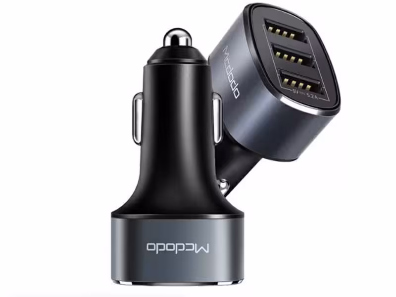 شارژر فندکی فست شارژ ماشین 3 پورت مک دودو CC-630