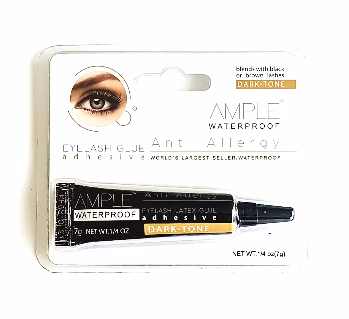 چسب مژه ضد آب ضد آلرژی مشکی امپل مدل Dark Tone