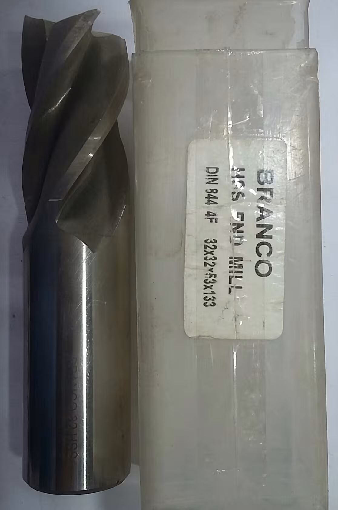 فرز انگشتی 4 پر سایز 32 میلیمتر HSS برند  BRANCO