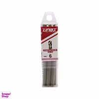 مته آهن زیناکس کد YP-HSS-DIN338-6MM سایز 6 میلی متر مجموعه 10 عددی