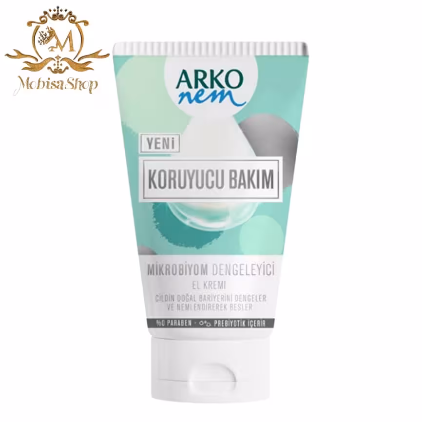 کرم مرطوب کننده بدن آرکو arko مراقبت و متعادل کننده 60 میلی لیتری