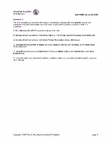 خرید و دانلود نسخه کامل کتاب MCQ 2007 American academy of Pediatrics