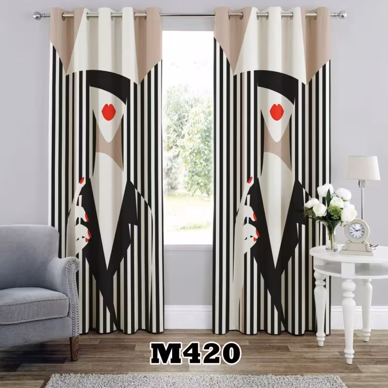 پرده سه بعدی طرح چهره