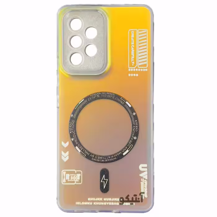 قاب گوشی A53 مدل SoCool طرح مگ سیف محافظ لنز دار-رنگ هفت رنگ