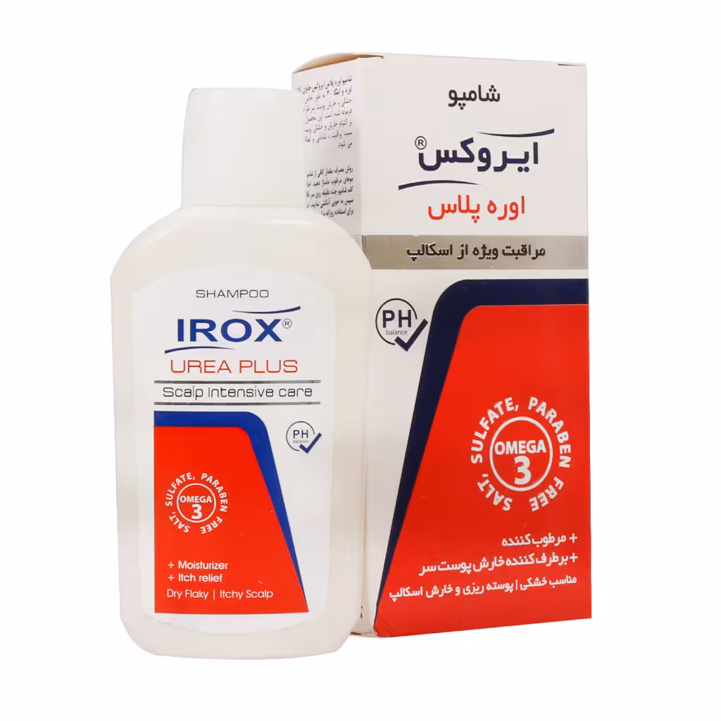 ایروکس شامپو اوره پلاس مراقبت ویژه از اسکالپ فاقد سولفات
