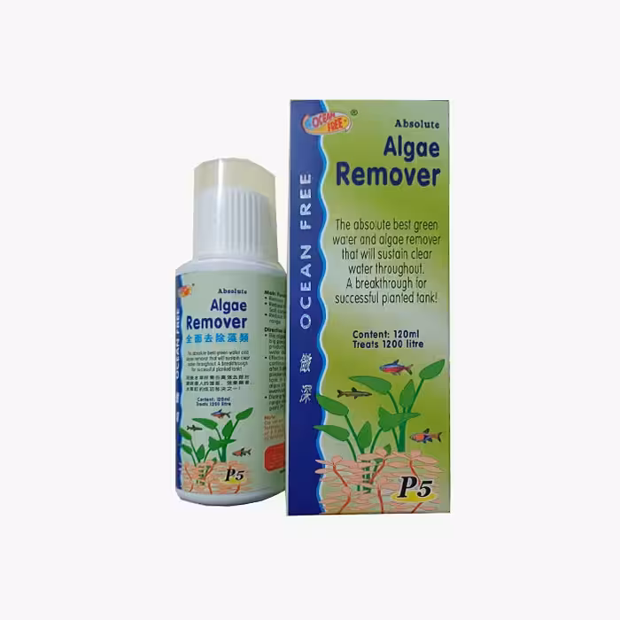 محلول آکواریوم اوشن فری (Ocean Free) ضد جلبک آلگ ریمور P5 حجم 120 میل