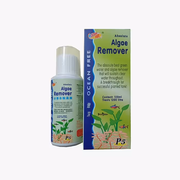 محلول آکواریوم اوشن فری (Ocean Free) ضد جلبک آلگ ریمور P5 حجم 120 میل