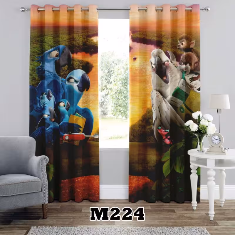 پرده سه بعدی طرح کودک