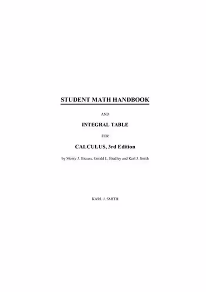 خرید و دانلود نسخه کامل کتاب Student Mathematics Handbook and Integral Table for Calculus