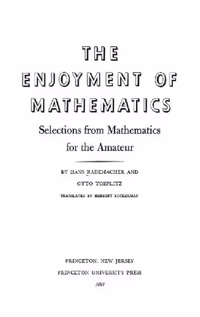خرید و دانلود نسخه کامل کتاب The enjoyment of mathematics