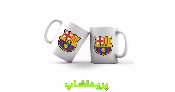 ماگ بارسلونا سفید