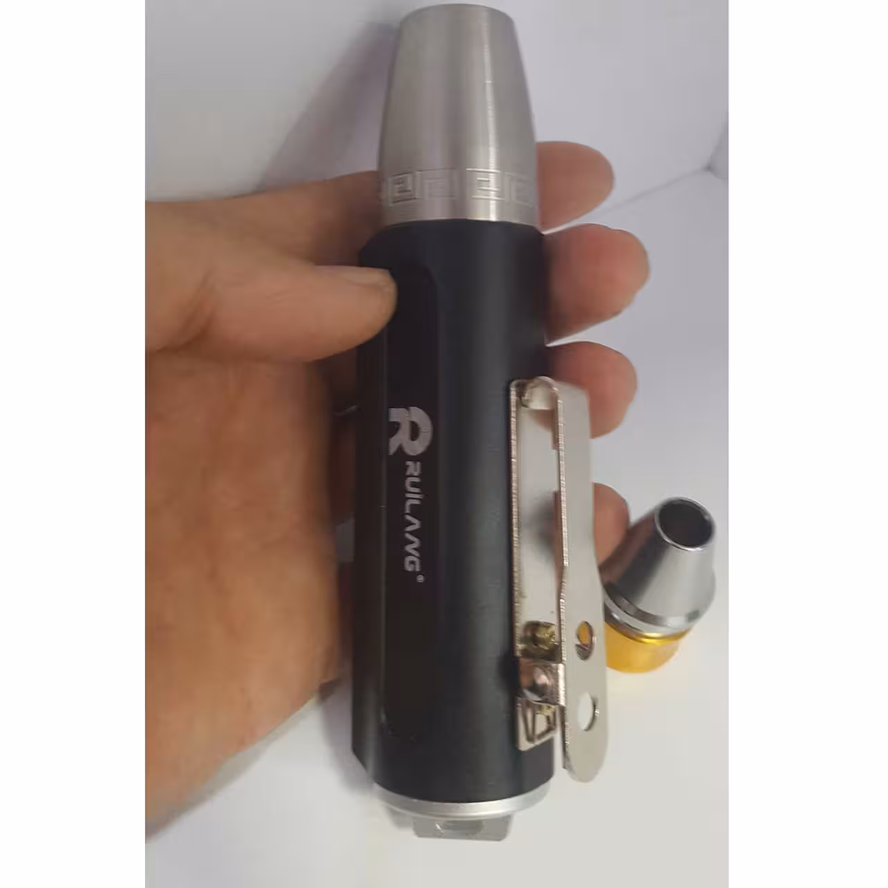 چراغ قوه یو وی UV روئی لانگ مدل 3 لامپ / سفید ، زرد ، فرابنفش