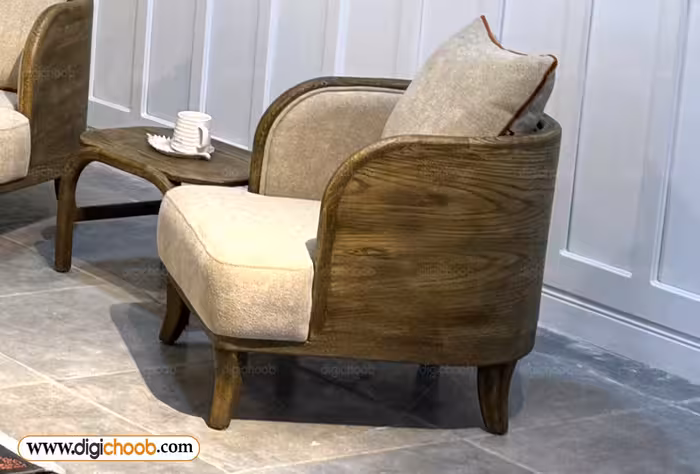 مبل تک نفره نئوکلاسیک نیهان - خرید اقساطی