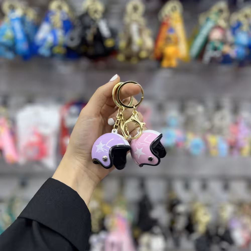 جاکلیدی فلزی کلاه کاسکت ستاره دار