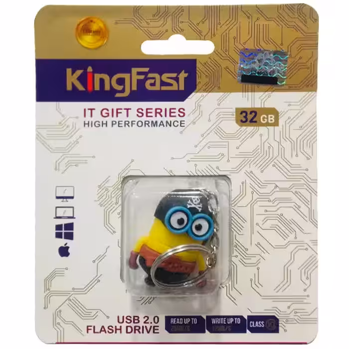 فلش مموری کینگ فست مدل Minions MN-22 ظرفیت 32 گیگابایت