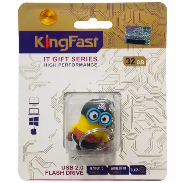 فلش مموری کینگ فست مدل Minions MN-22 ظرفیت 32 گیگابایت