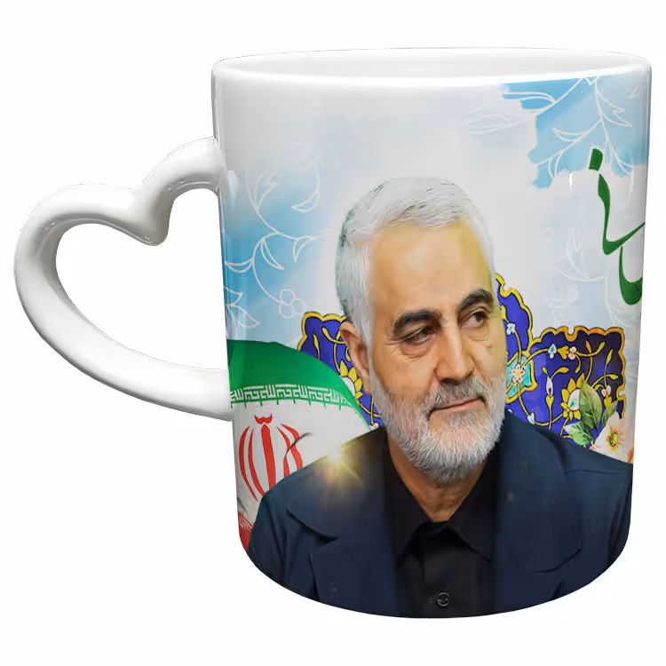 خرید ماگ-لیوان دسته ساده سردار سلیمانی کد 74