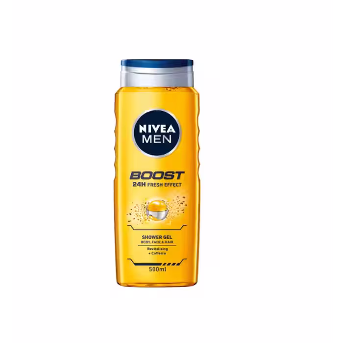 شامپو سر و بدن مردانه NIVEA MEN BOOST نیوآ 500 میل
