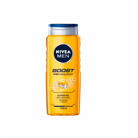 شامپو سر و بدن مردانه NIVEA MEN BOOST نیوآ 500 میل