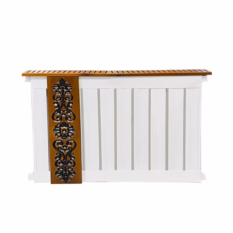رادیاتور آلومینیومی چوبی هاتیپس مدل ارکیده سفید 80cm