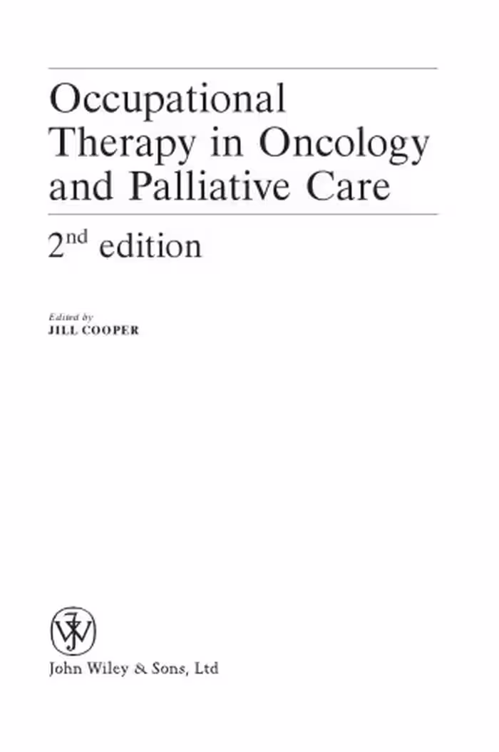 خرید و دانلود نسخه کامل کتاب Occupational Therapy in Oncology and Palliative Care