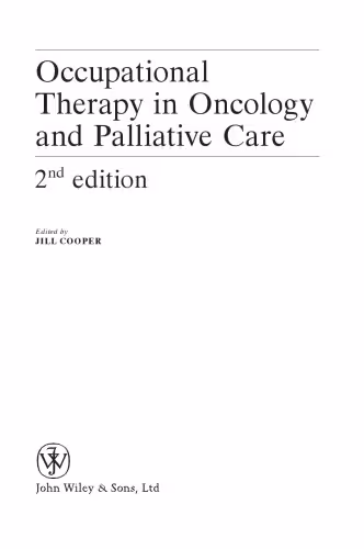 خرید و دانلود نسخه کامل کتاب Occupational Therapy in Oncology and Palliative Care