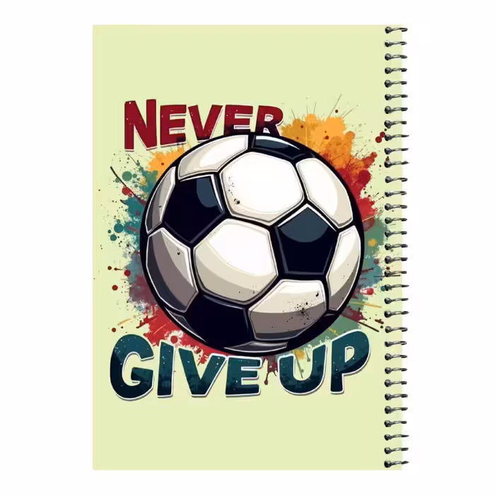 دفتر مشق 80 برگ اس جی مدل توپ فوتبال