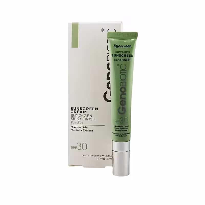 کرم ضد آفتاب دور چشم ژنوبایوتیک spf30 حجم 20 میل