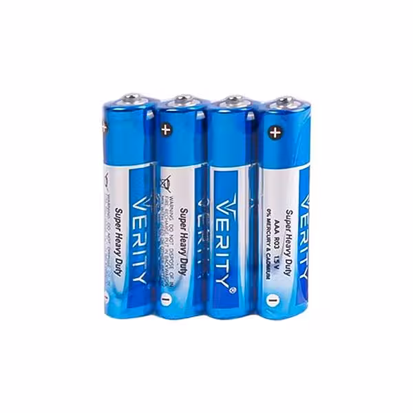 باتری نیم قلم شیرینک وریتی مدل R03 بسته 4 عددی