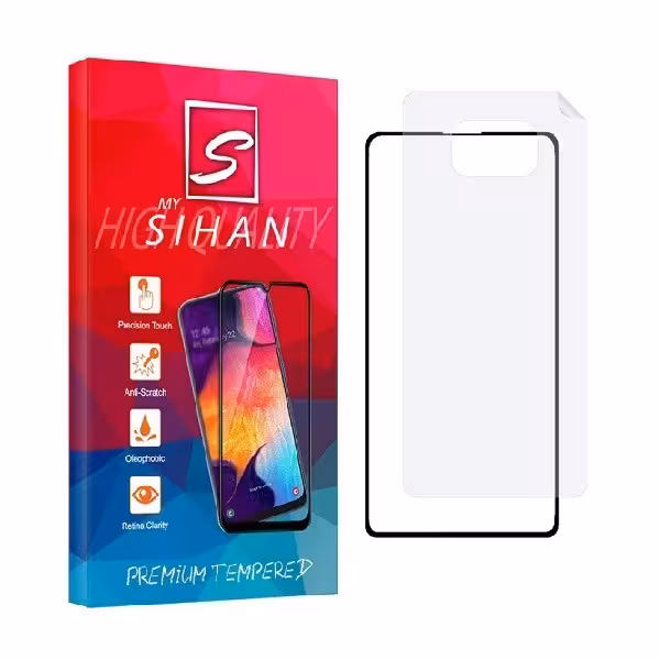 محافظ صفحه نمایش مای سیحان مدل 2FN مناسب برای گوشی موبایل شیائومی Poco X3 به همراه محافظ پشت گوشی