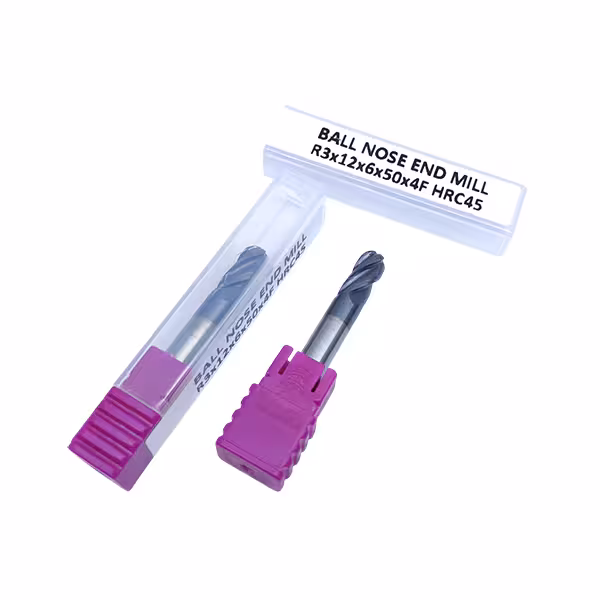 خرید و قیمت فرز اندمیل بالنوز R3 چهار پر با سختی راکول HRC45