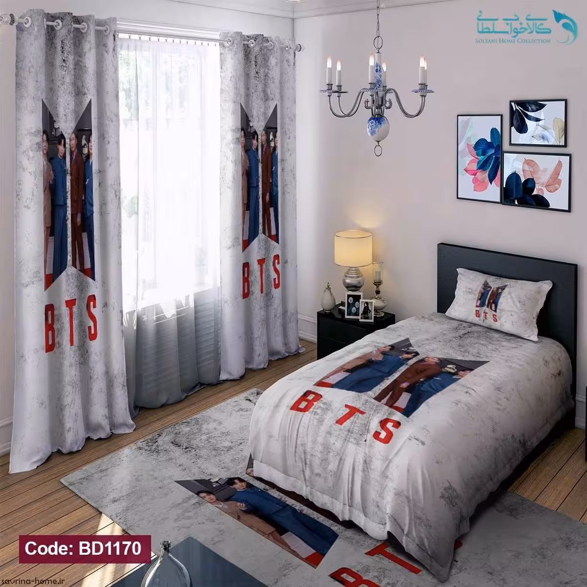 روتختی طرح BTS یکنفره کد BD1170