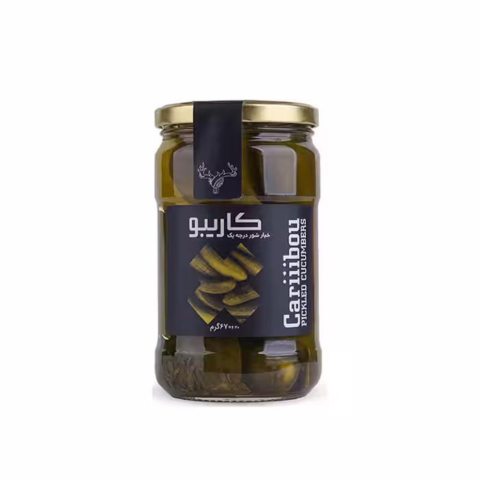 خیارشور درجه یک کاریبو 670 گرمی