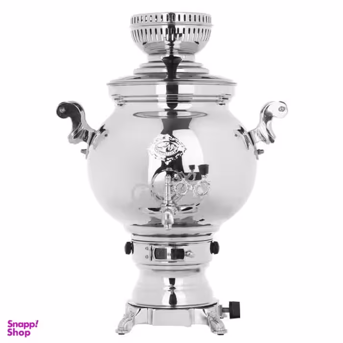 سماور گازسوز عالی نسب (Alinassab) مدل Sahand Simin ظرفیت 8 لیتر