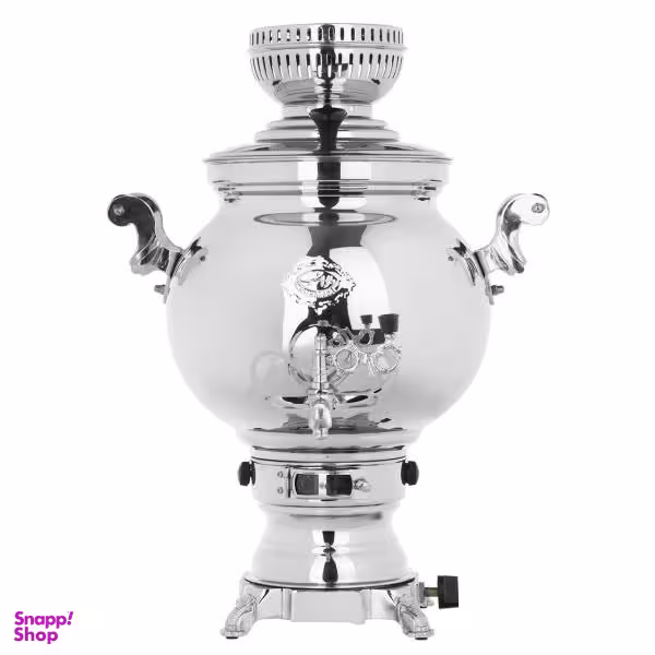 سماور گازسوز عالی نسب (Alinassab) مدل Sahand Simin ظرفیت 8 لیتر