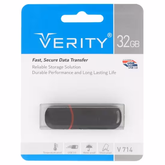 فلش مموری وریتی مدل V714 USB3.0 ظرفیت 32 گیگابایت