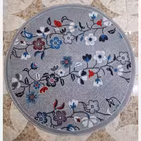 گلیم گردماشینی کاشان طرح گلزارفیلی سایز یک دریک متر(هزینه ارسال باخریداروپس کرایه میباشد)